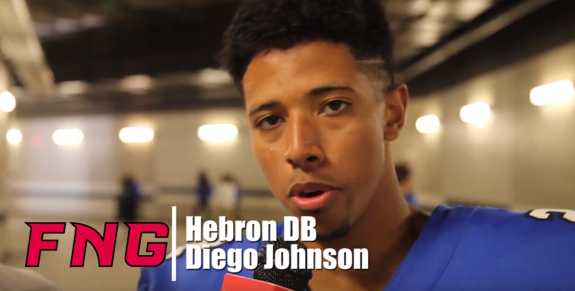FridayNghtGlory's tweet photo. VIDEO Hebron Defensive Back Diego Johnson, Wide Receiver Trejan Bridges, Quarterback Carson Harris, and Defensive Back William White talk about the Hawk's 57-35 Area Round win over JJ Pearce https://t.co/NJA9Nv2RCZ #txhsfb #FNGsports https://t.co/5lXh6155ez