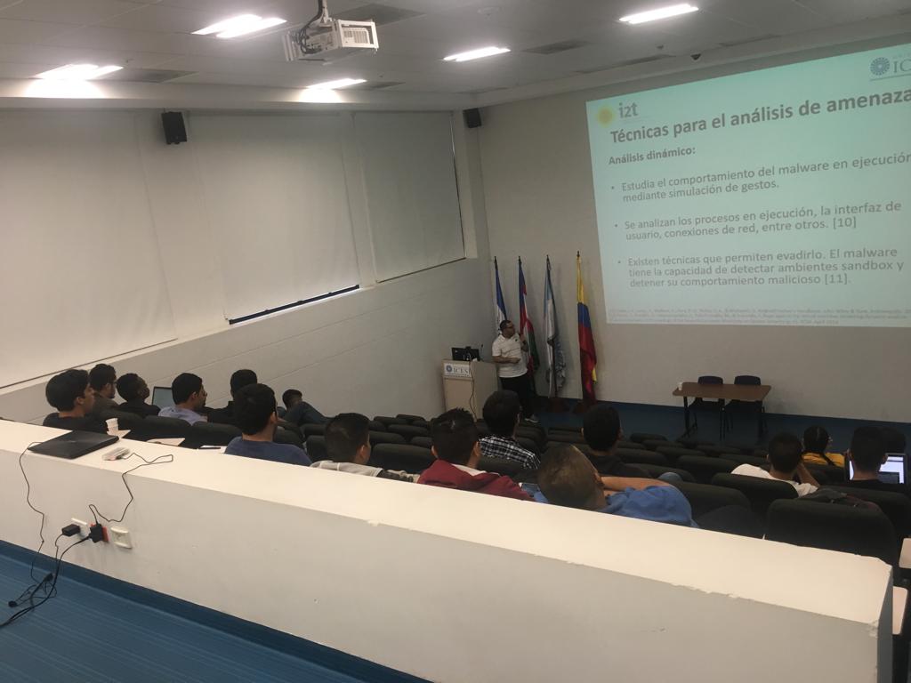 BarCamp_SE's tweet photo. Ahora en #Cali estamos hablando sobre Detección de malware en #Android con machine learning por Johan Delgado en la universidad @icesi . Los esperamos | Entrada Libre @BarCamp_SE https://t.co/8KvFFhnLzt