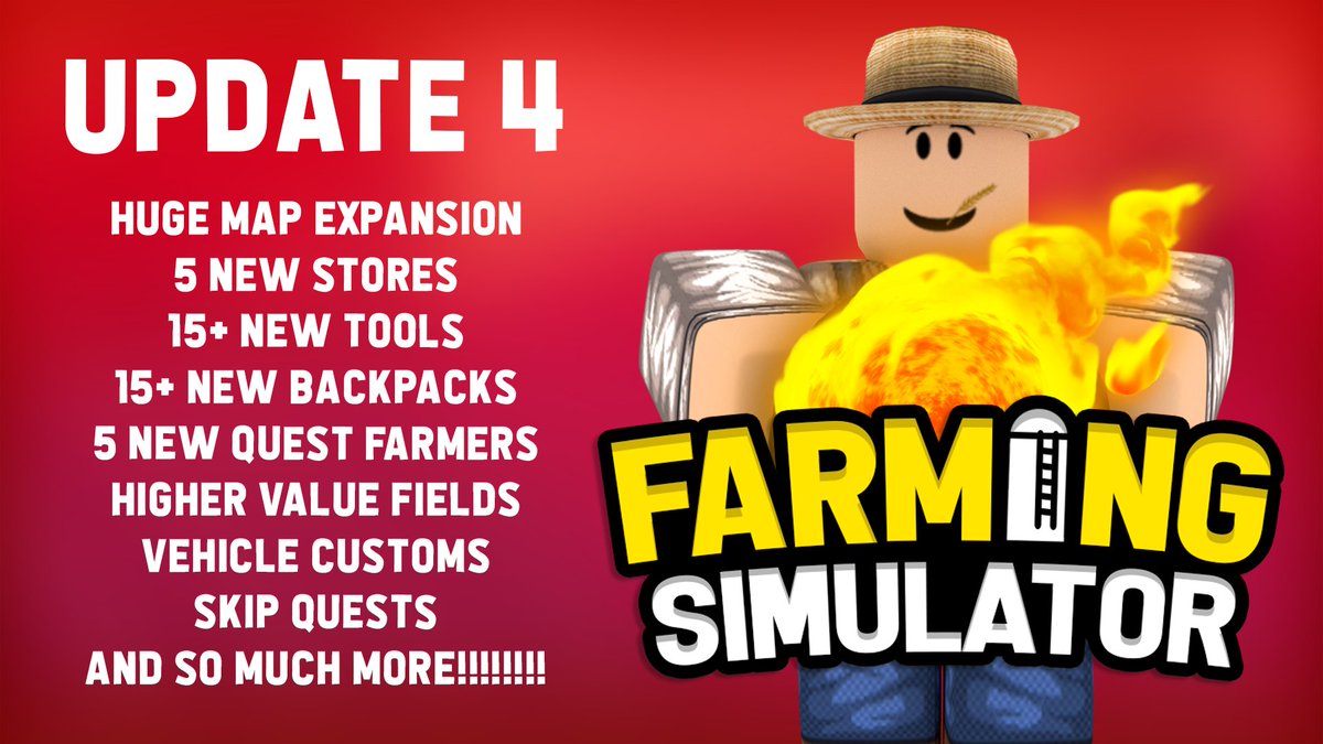 Seniac On Twitter Update V4 Released For Farming Simulator Includes Huge Map Expansions Tools Backpacks And Much Much More Use Code Fireball Blackhole Https T Co N0q5o6srzw Https T Co Ic0ddxmmfv - why is roblox updating so many hats