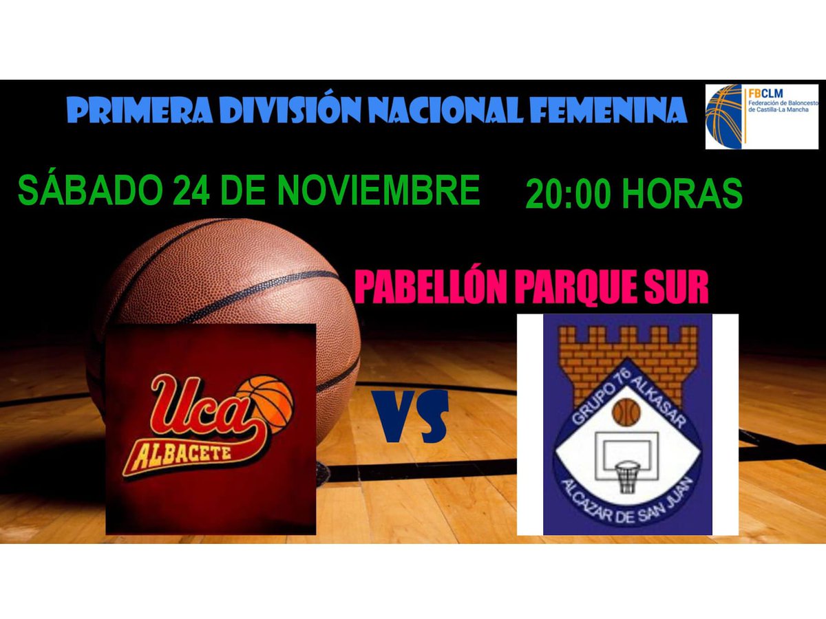 ucacb's tweet photo. 📣 1Nacional Femenino
👉 Buen partido el que nos espera ante @G76AlKasar
👏 Las nuestras quieren seguir sumando en este inicio de competición.
☝️ No te lo pierdas!!
#GoUCA https://t.co/KjUk3Vkwf6
