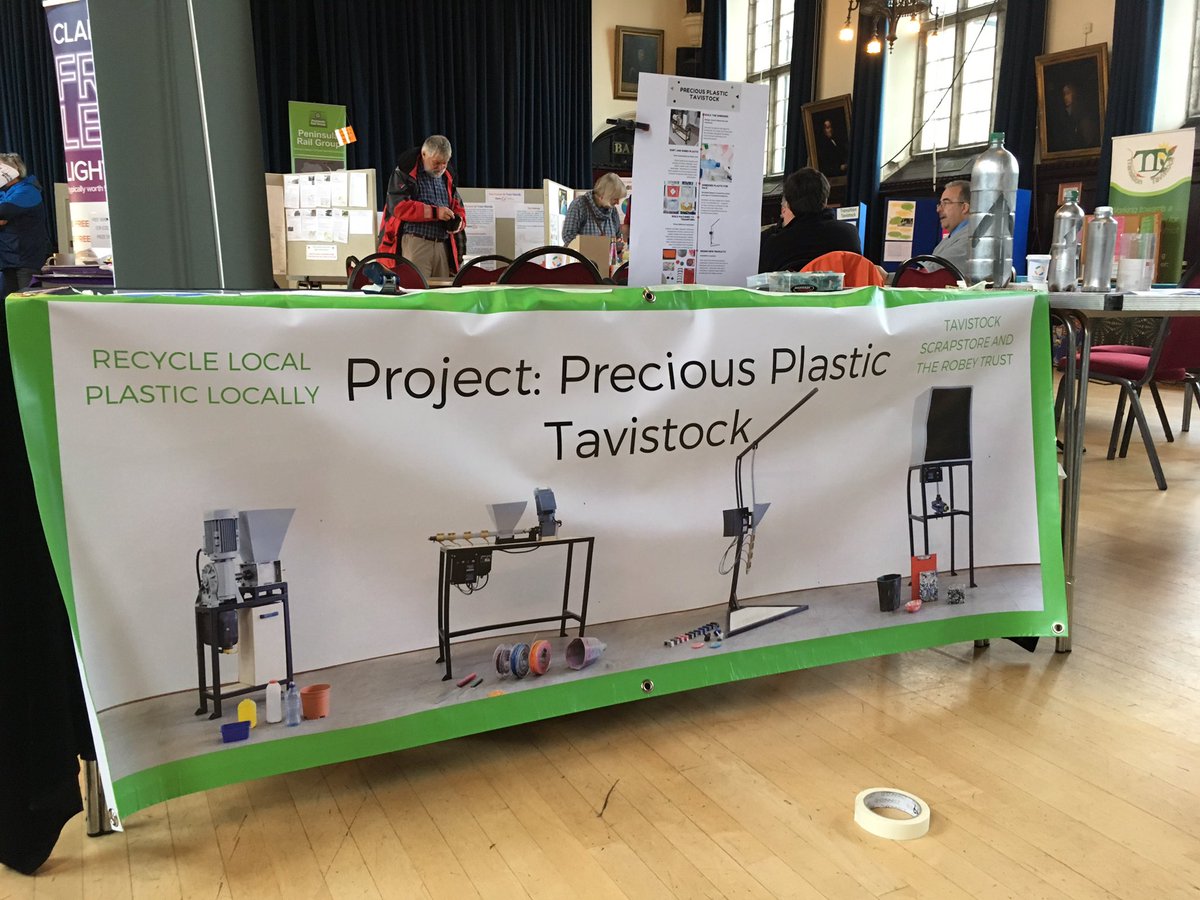 Today in Tavistock Town Hall! @TransitionTavi <a href="/PreciousPlasMx/">Precious Plastic Mx</a> promoting #preciousplastictavistock until 3pm