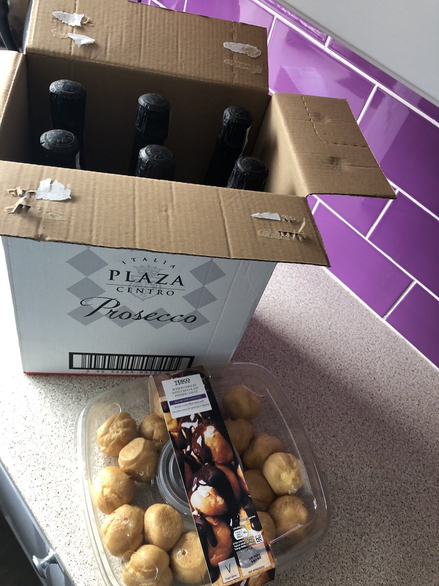 Getting the priorities sorted before the girls come round for tea tonight #couldgetmessy