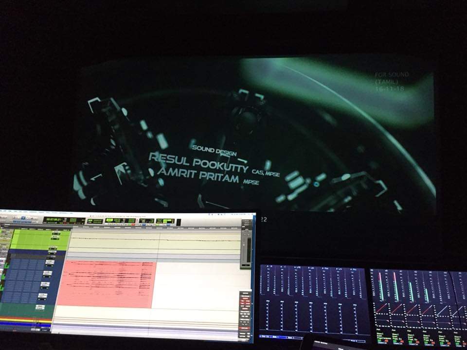 Final Mastering is going on...ROBO 2.O.. at AM Studio Chennai..