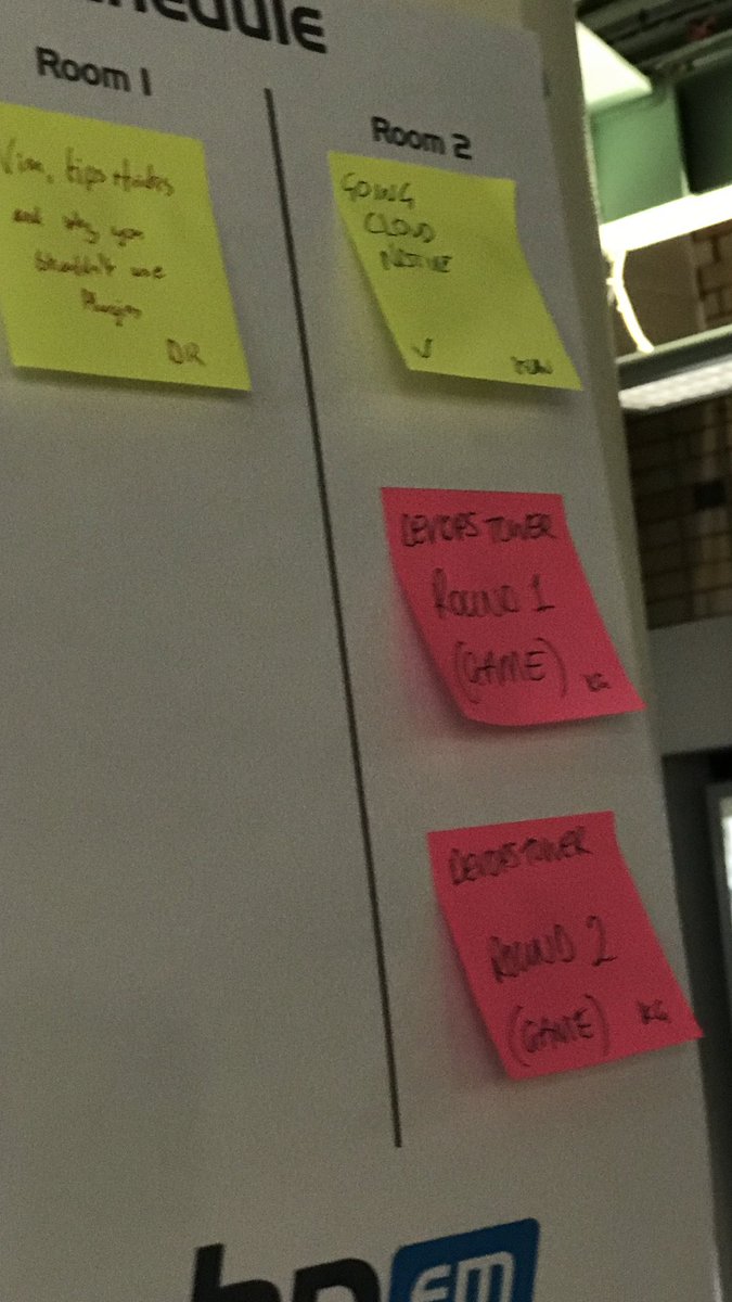 PHPem's tweet image. talks happening 11:50 top row 12:15 and 12:40 devops tower #phpem18