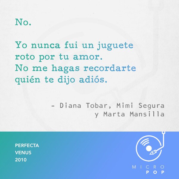 microPOP_'s tweet image. Sigo en pie. Sigo perfecta.  #micropop