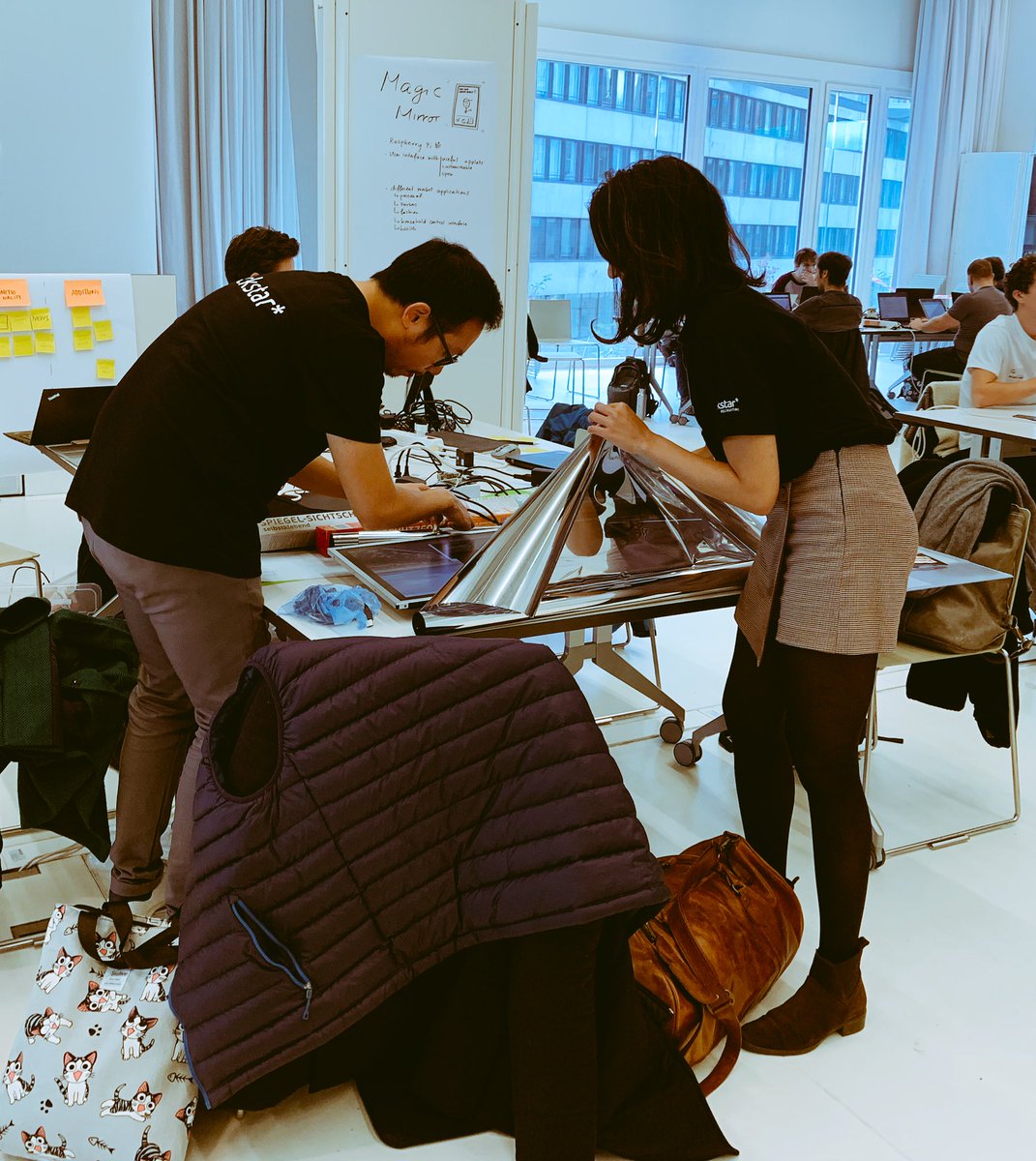 ixchelruiz's tweet image. After lunch the teams are hacking again #BaselHack