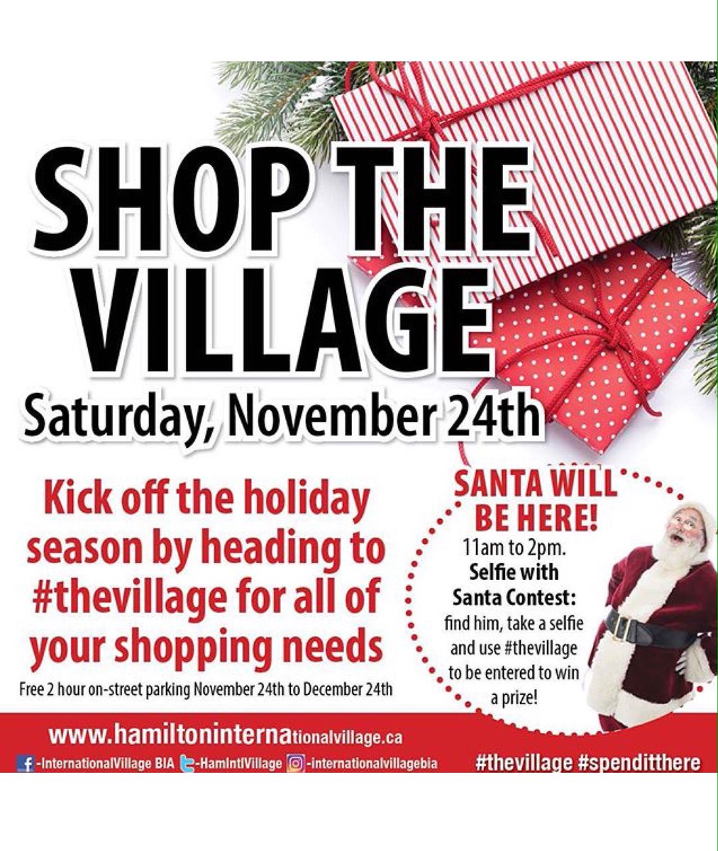 It takes a community to build a Village! #ShopSmallSaturday #TheVillage #HamOnt