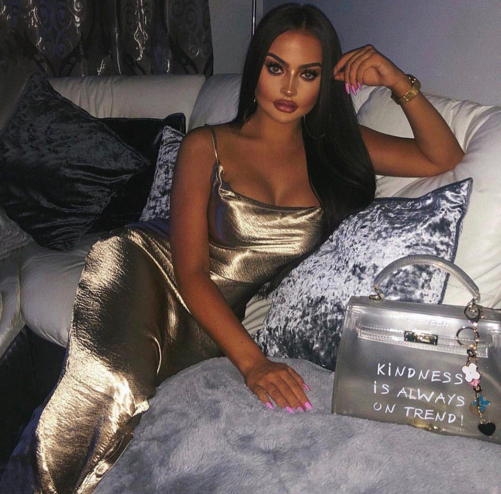 Gold Satin Tie Back Detail Cami Maxi Dress  .  IG jessiefrizzell  wearing @PublicDesire . #havoolo #fashion #cute #style #pdbae #publicdesire