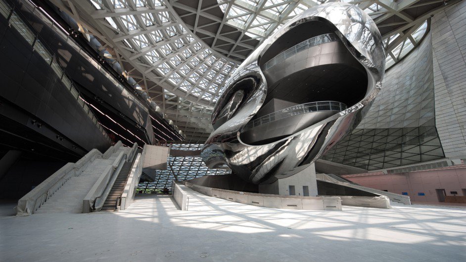 2NMPConcept's tweet photo. #architectureoftheday Designed #CoopHimmelb(l)au in Austria #PANEUM wunderkammer des Brotes. The base box is made in bare concrete has a glue laminated timber structure &amp; is clad in stainless steel. https://t.co/WeG24C4qxt https://t.co/QFZRLpUzsT