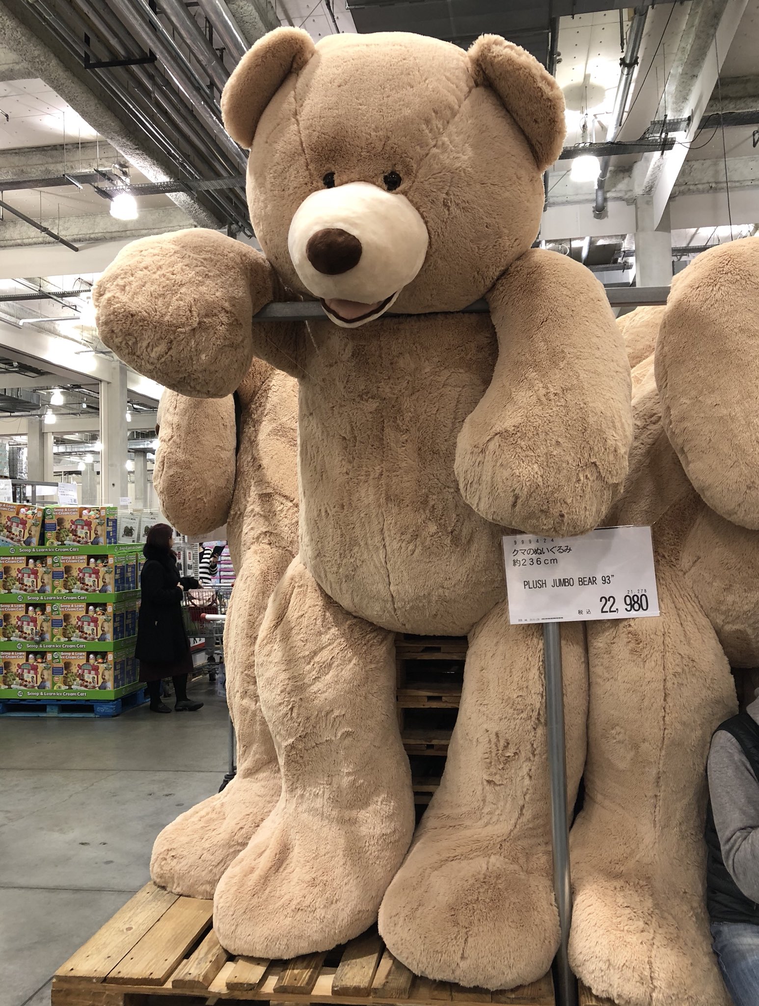 全長236cm コストコ正規品　クマのぬいぐるみ