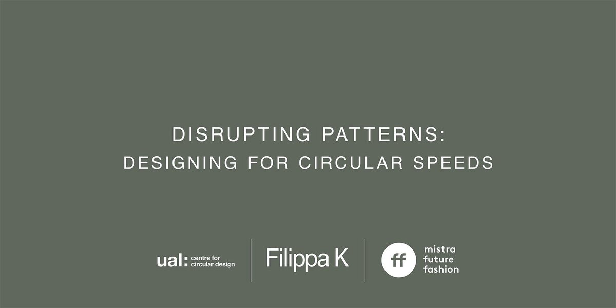 mistrafashion's tweet image. The exhibition is open 10 am - 4 pm Saturday and Sunday at @ChelseaUAL. Guided tours provided by @rlearley and @kategoldsworthy throughout the day. Don’t miss out! Visit #DisruptingPatterns and explore #CircularDesignSpeeds by @CCD_circdesign @Filippa_K and @mistrafashion