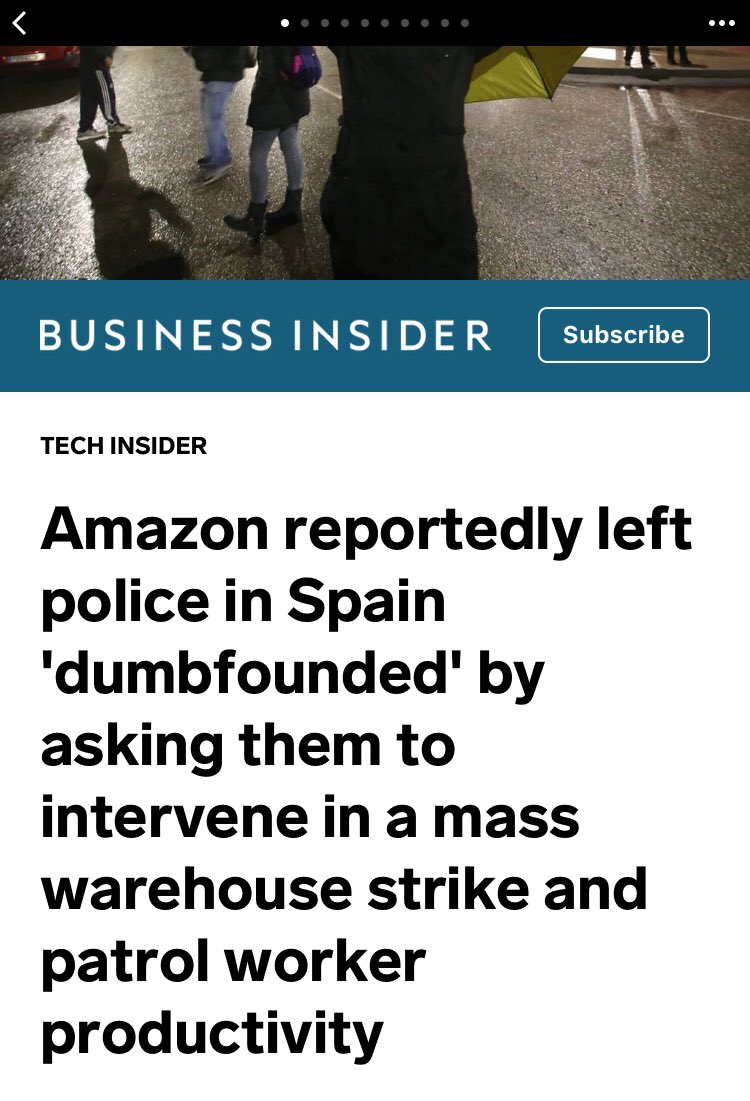 MarchOnTheBoss's tweet photo. #Amazon asking police to “force [striking workers] to go to their respective jobs” #AmazonWeAreNotRobots #boicotamazon #amazonstrike #1u @cgt #GMBUnion4Amazon @AmazonEnLucha @ForRespect @DSA_Labor #1u #hq2scam https://t.co/HwT2h9GuSj