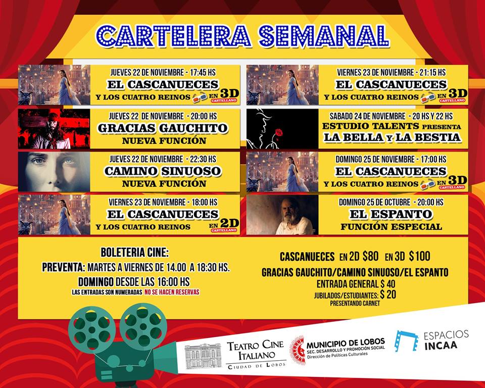 TurismoLobos's tweet photo. #BuenSabado te esperamos en #Lobos a disfrutar de #Estefinde!! No te lo pierdas!!
#VisitasGuiadas #patrimonio #cultura #historia #conocer #Musica #Feria #Artesanos #Cine #Cine3D #Deportes #Naturaleza #Relax #SentiLobos #LobosSosVos #sentitemascerca @TurismoPBA https://t.co/pjvNKZPvzT
