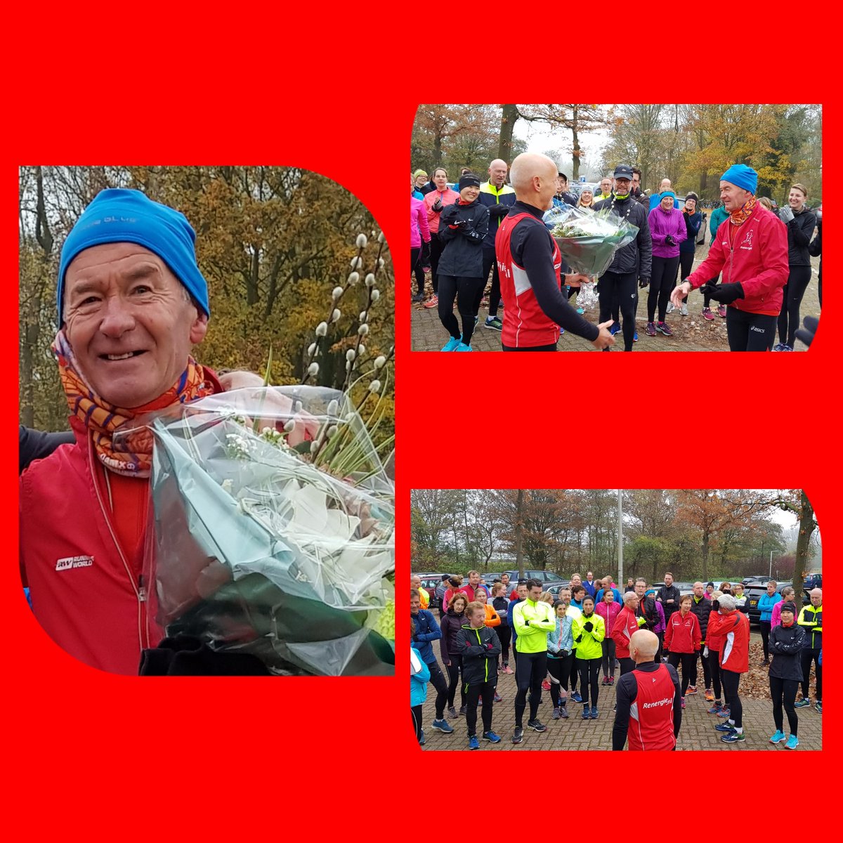 Renergie's tweet photo. Vandaag is trainer Cor 78 jaar geworden! Een P-plaats vol zong hem toe! Namens alle loopsters en lopers #VanHarteGefeliciteerd
Daarna volgde vd vervolggroep een stevige intervaltraining en vd gevorderden een pittige climaxtraining met het 'venijn' in de staart. #GoedGetraind! https://t.co/NSUJnmoMEe