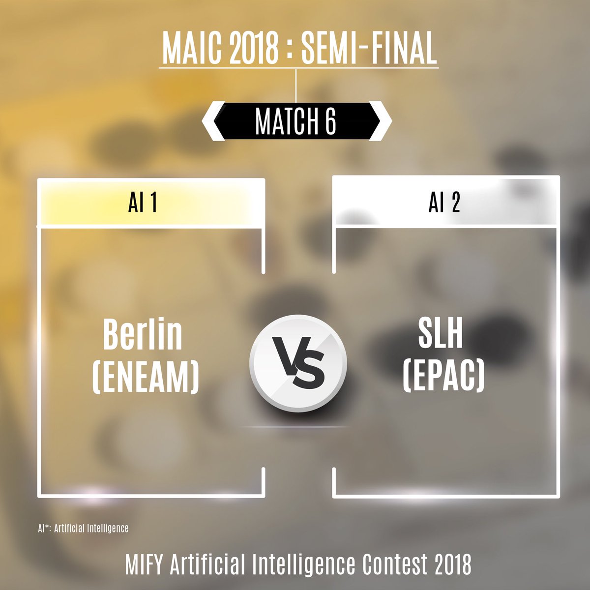 mifyai's tweet photo. Les affiches de la demi-finale du MAIC 2018 sont désormais connues. 
Prenez le rendez-vous pour le samedi 8 décembre 2018 😎

#MAIC 
#MIFY 
#MENC 
#AI 
#Benin 
#Mindsoccer 
@Benin_Numerique @mifyai @CTNshapers @iwajutech @ISFAfrique https://t.co/1M25k0yDdn