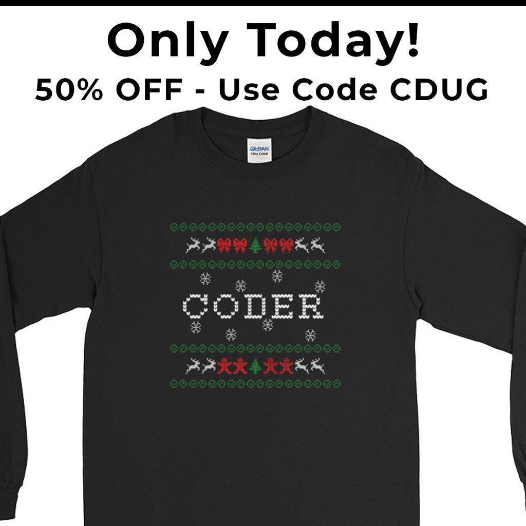 CodingAttitude's tweet image. Black Friday Weekend :: Ugly Christmas coder Sweater at 50% OFF
Only Today 😱😱 - Use Code CDUG
➡️ codingattitude.com/product/ugly-c…
#coding #codinglife #codingisfun #codingislife #programming #codinglove #programminglife #programmingisfun #programmingstudents
