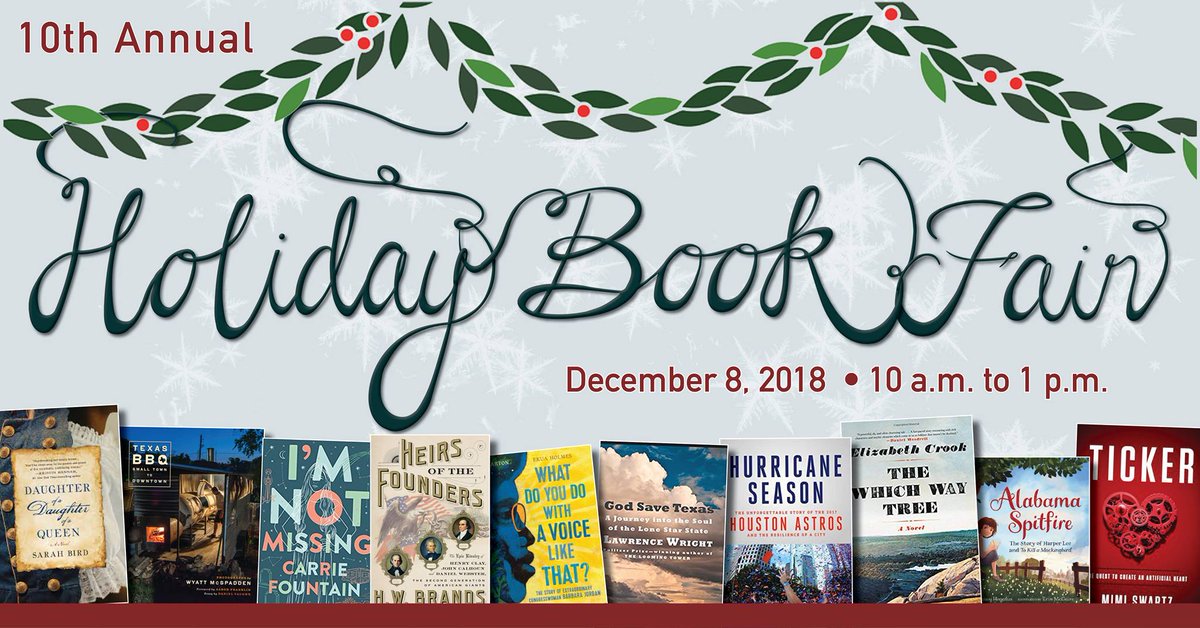 TickerInc's tweet photo. @humanitiestexas will host its 10th ANNUAL HOLIDAY #BOOK FAIR Dec 8th! This event is FREE and open to the public.

A number of noteworthy authors will be there, including #Ticker #author, Mimi Swartz!

More details at https://t.co/CpyePBQua3 #htxbookfair https://t.co/rgylWGRkcO