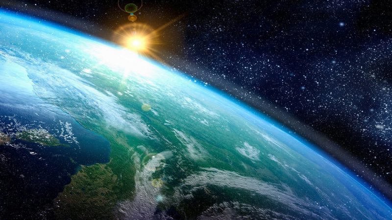 Settelite view of beautiful earth...
