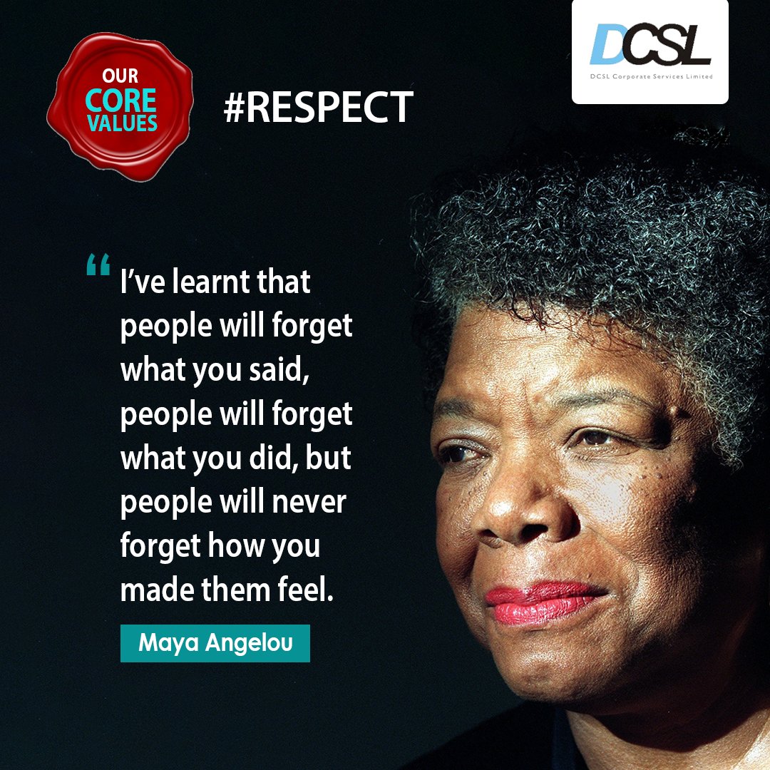 DCSLNigeria's tweet photo. Respect is a positive feeling or action shown towards someone or something considered important, or held in high esteem or regard. Source: #Wikipedia.
#Corevalues #DCSLCorevalues #Respect #Morals #Principles #Ethics #Actions #Truthfulness #Accuracy #Corporate #Directors #facts https://t.co/8hZ8W3Hp2L