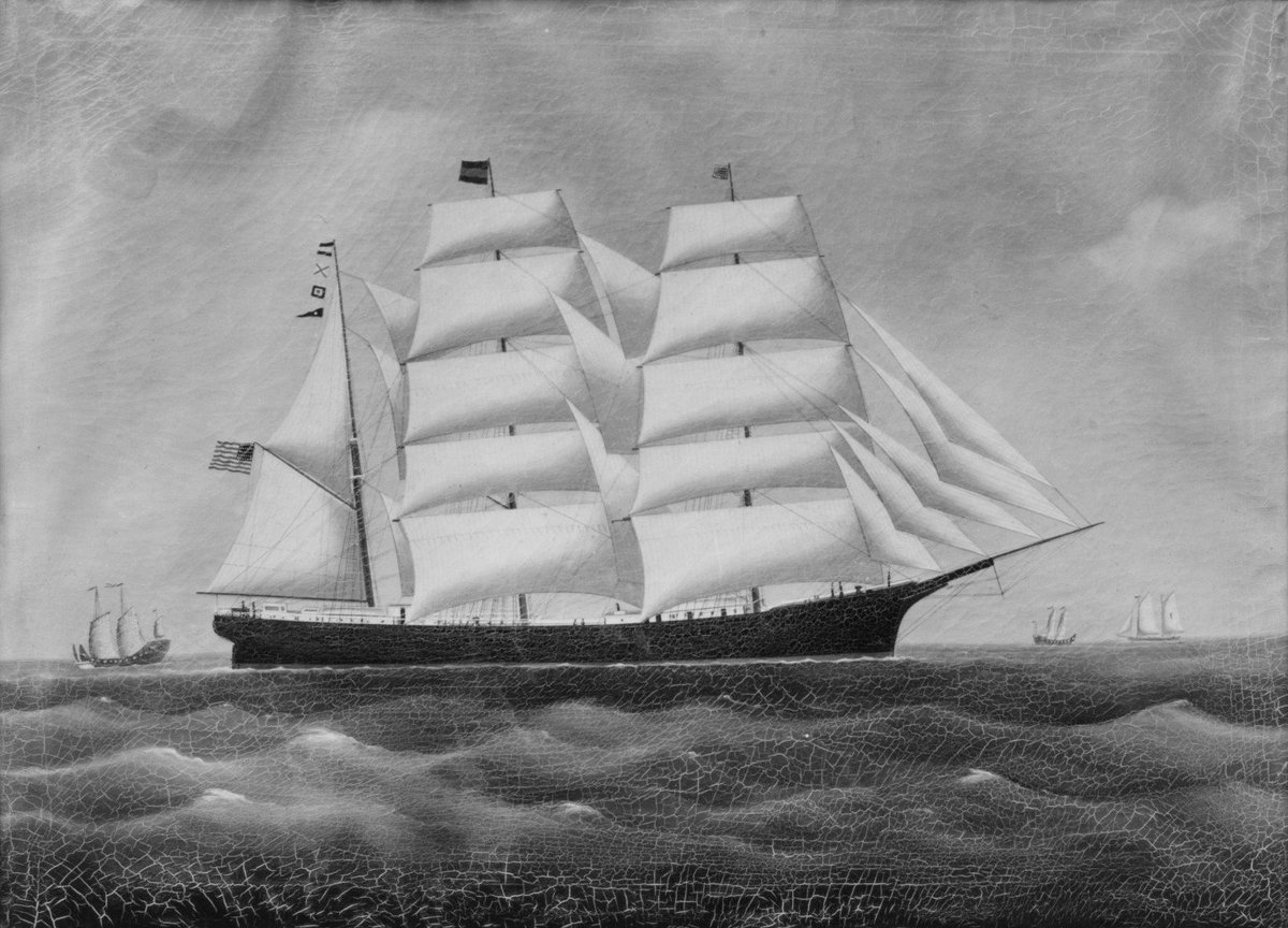The Ship 'John W. Brewer' by Chinese Painter metmuseum.org/art/collection… #themet #chinesepainter