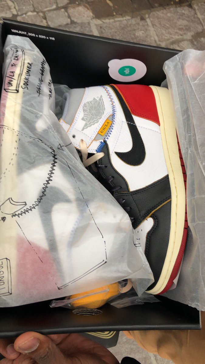 21. Air Jordan 1 Union Black Toe (resell)