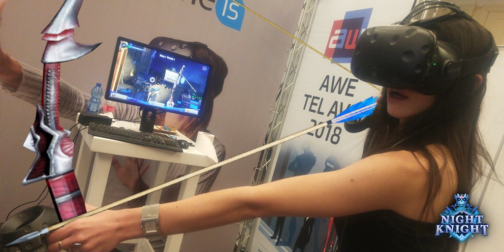 Thank you AWE for inviting <a href="/WeRVRStudio/">wervr-studio</a> to present 'NightKnight' at your conference in Tel Aviv.

We are working on some cool new features.
Stay tuned for upcoming updates!

Get NightKnight NOW on Steam -> 
store.steampowered.com/app/908710/Nig… …
Discord Channel ->
discordapp.com/invite/fpHb4wZ