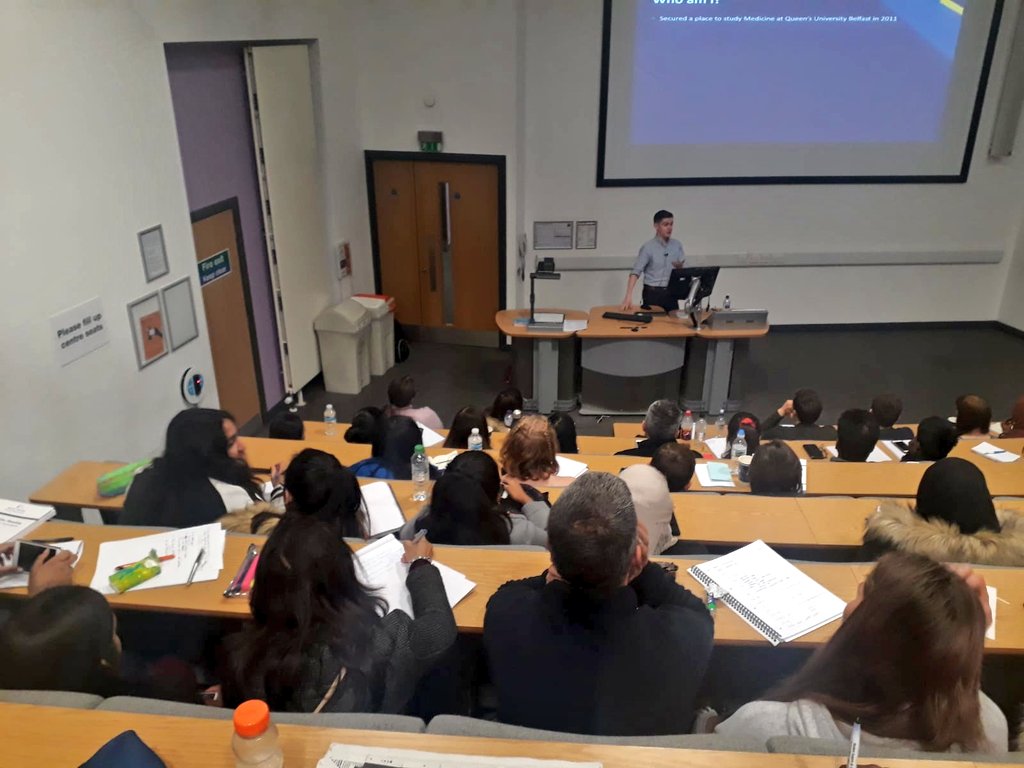MedicMentor1's tweet photo. Nice to hear about the research side of medicine from current president of the @UKMSA and Queen's University graduate, Dr Grant! #NHWLondon #futuredoctors https://t.co/T0poJvZPC8