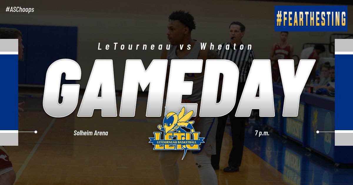 LETUAthletics's tweet photo. Hoops action tonight in Solheim Arena for the @LETUMBB team as the YellowJackets host Wheaton at 7 p.m.

🎥 - https://t.co/xgwGeixgbz
📈 - https://t.co/b5UTipGbN3

#FearTheSting https://t.co/2kkisnLzp8