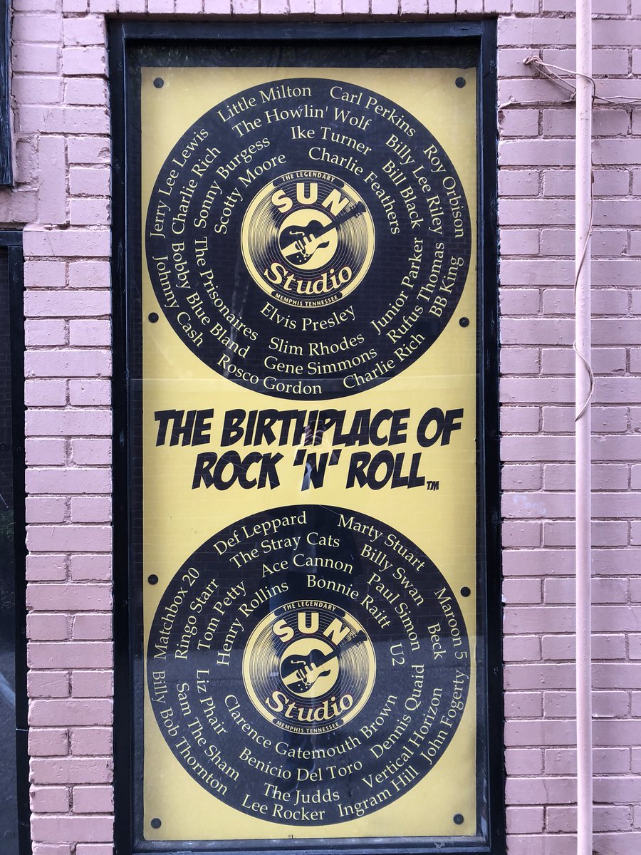 RLAxeMJ's tweet photo. Amazing tour guide at birthplace of rock n roll #SunStudio #Memphis #Tennessee #Elvis #JohnnyCash #JerryLeeLewis #CarlPerkins #History https://t.co/FqkkM0VIRU