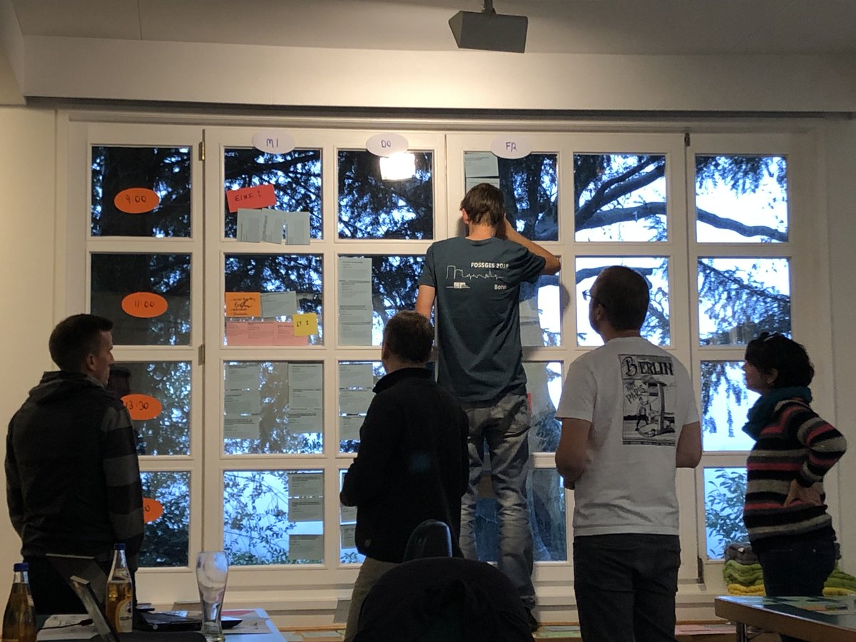 mac_do's tweet photo. Das #FOSSGIS Programmkomitee bei der Arbeit. im #linuxhotel und es wird eine gute Konferenz #openstreetmap https://t.co/HAj23npvBe