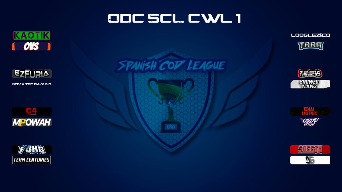 Ya tenemos bracket de la ODC SCL CWL #1, mucha suerte a todos los equipos!