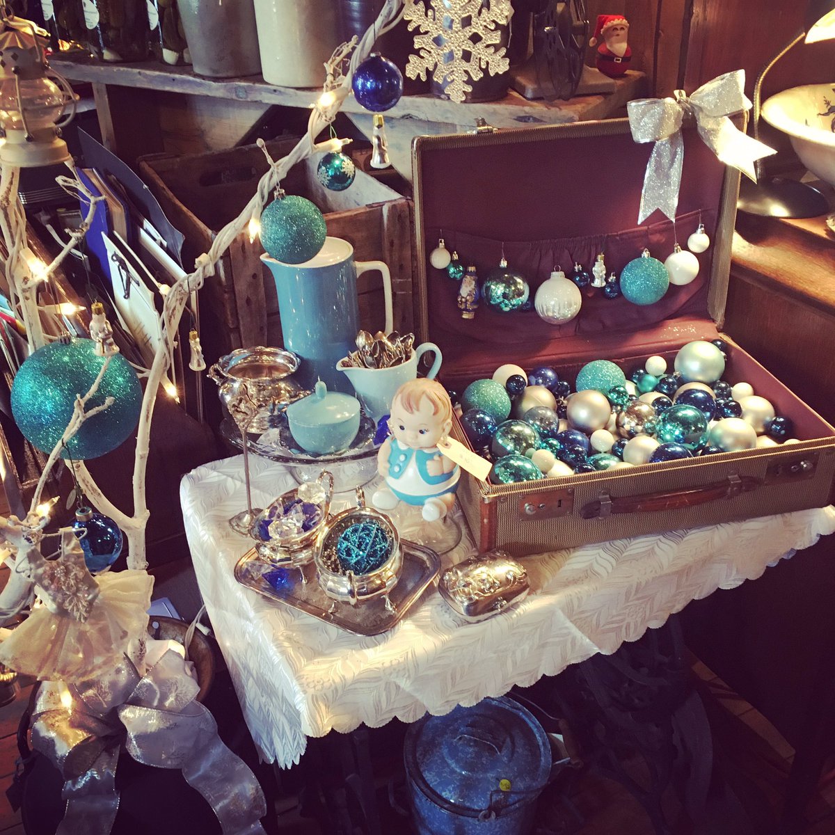 We’ve got lots of decor for the Holidays and we are open 11-6 today. #decorations #decor #interiors #christmas #deckthehalls #trimthetree #socialenterprise