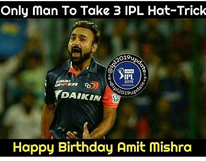     HAPPY BIRTHDAY AMIT MISHRA   