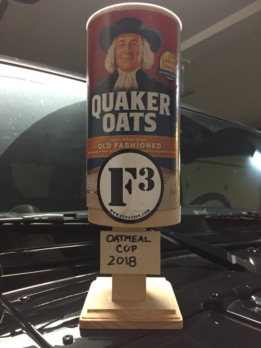 F3NardDog's tweet photo. 3 cold &amp; wet pax for 10 events, 1 trophy, and bagels.  #f3stonehenge #sobcounts @nturkas
@F3Sob https://t.co/6zJ9vK1d8s