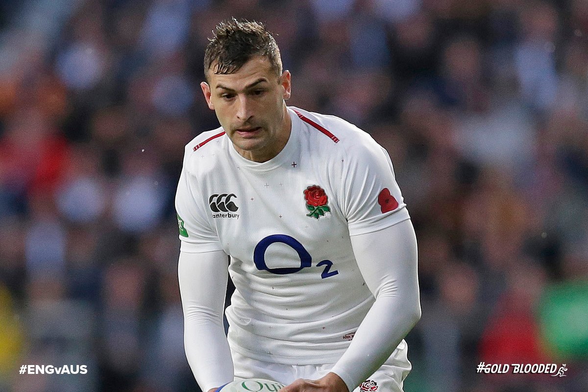 wallabies's tweet photo. 2 l @EnglandRugby open the scoreboard early with a try to Jonny May!
We trail 7-0 here at Twickenham Stadium.
#SpringTour18 #ENGvAUS #GoldBlooded https://t.co/lxkxjTnqo3