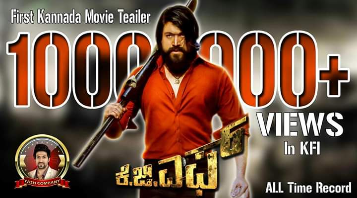 TNHarish1's tweet photo. First time Kannada movie trailer 10000000 + views in #KFI https://t.co/93enmPAS4h