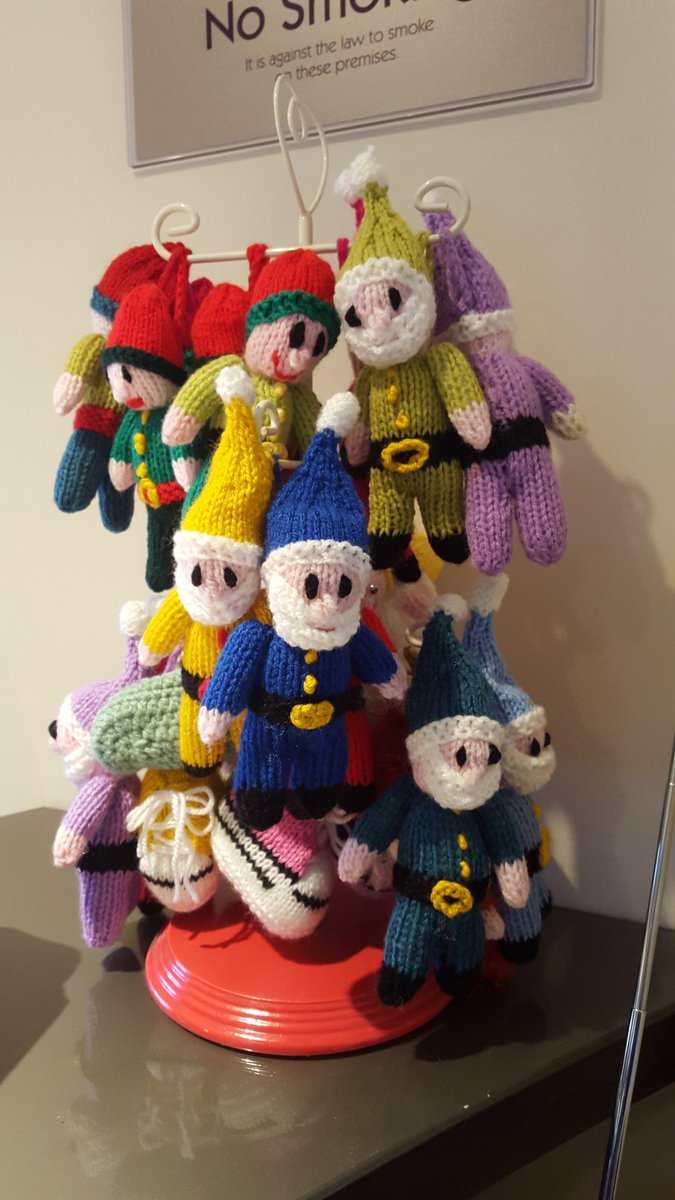 Santas &amp; elves knitted to raise money for GOSH. Southport/Ormskirk Premier Inn.  
<a href="/SarahLou711/">Sarah Louise🌹</a>
<a href="/PiLancashire/">PI Lancashire</a> 
<a href="/Fluffymcgee21/">Claire McGee</a>