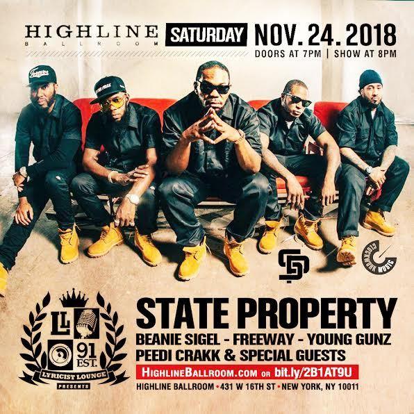 fusicology's tweet image. Tonight NYC State Property with Beanie Sigel, Freeway, Peedi Crakk &amp;amp; The Young Gunz @HLBallroom fuse.ms/2DuOXdM #StateProperty #BeanieSigel #Freeway #PeediCrakk #TheYoungGunz #HiglineBallroom @Phillyfreezer @realpeedicrakk