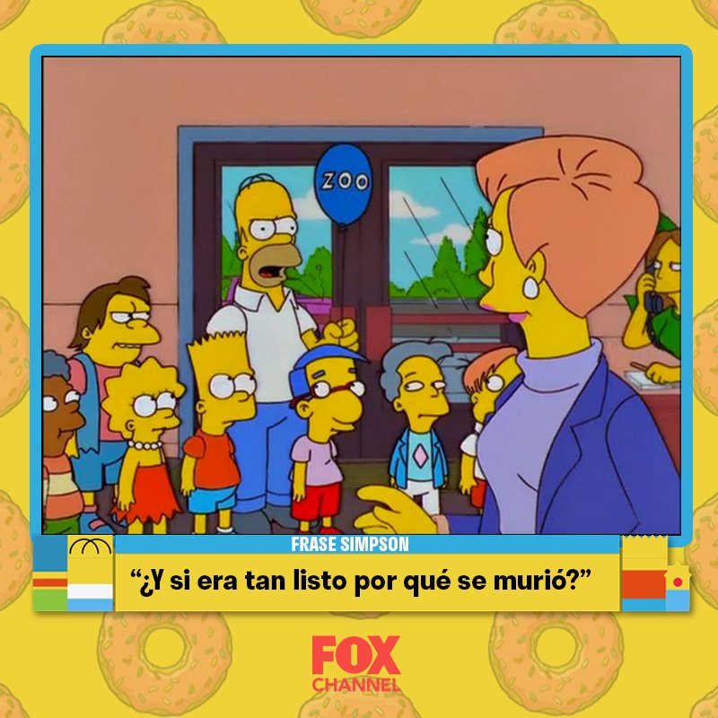 telered's tweet photo. #30FrasesSimpson 🍩

• “¿Y si era tan listo por qué se murió?” - Homero J. Simpson •

#Simpson30Años | #GeneraciónS
[20:00 @FOXChannelLA B28●D205●HD170] https://t.co/NhuqtgPOvG