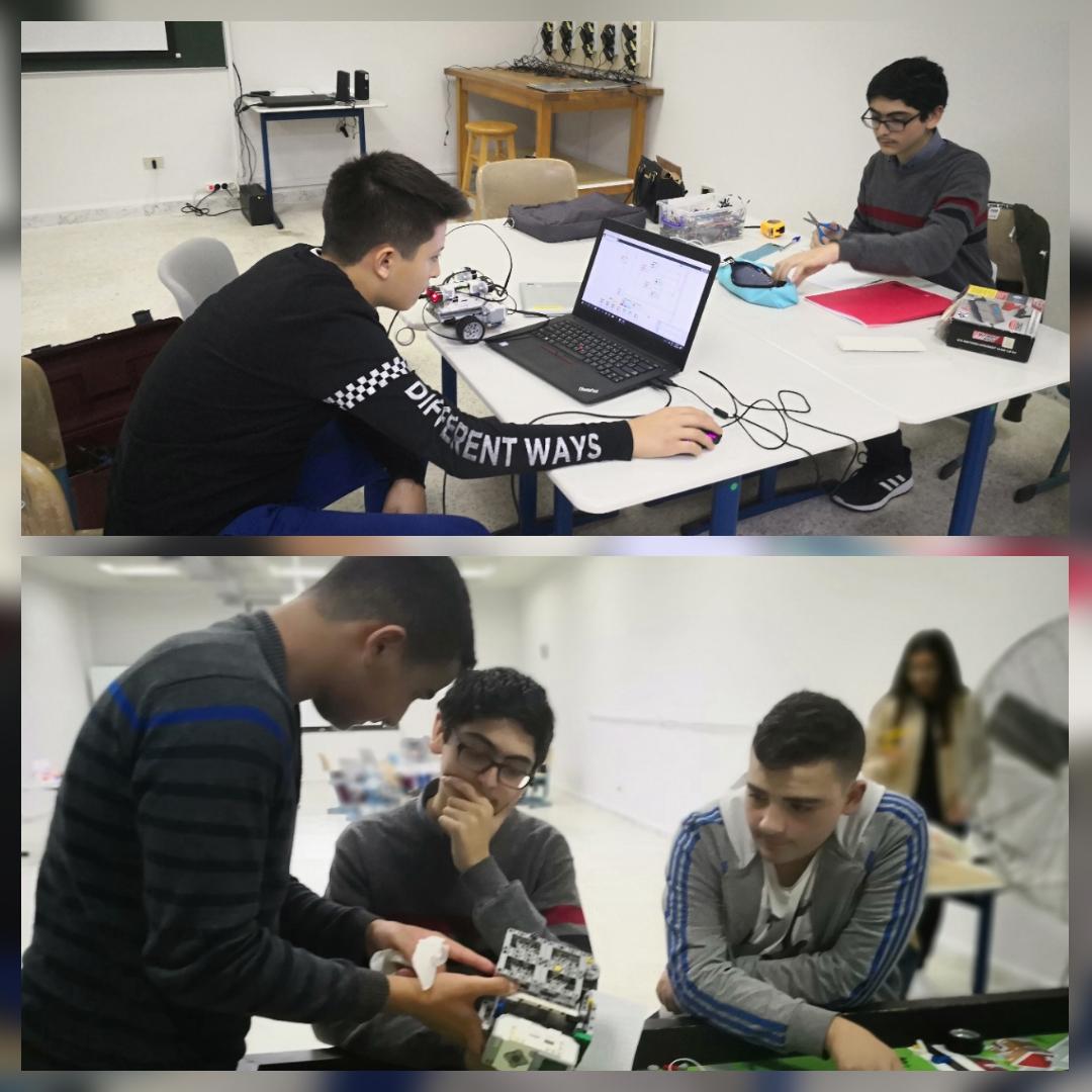 PhysicsRHHS's tweet photo. Students working enthusiastically in preparation for RHU Robotics Competition 2018 #Robotics #lego #sumo #coding https://t.co/1s3jSJxpSu