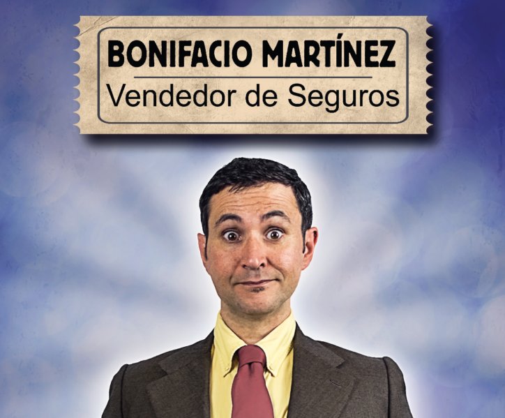 [#TeatroMagia] Bonifacio Martínez, vendedor de seguros, intentará venderte los seguros más alocados e inverosímiles. 
🎩 Con Jose Fugy (Cía Tuttilifamili)
🗓 Domingo 25 de Noviembre
🕛 A las 12.00h
🎟 Entradas 7€ Anticipada y 8€ Taquilla 👉 bit.ly/2PHTosU