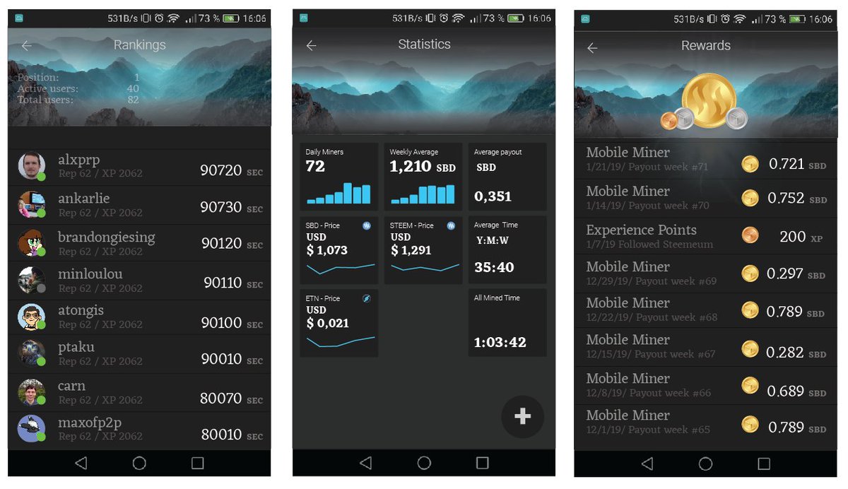 steemeum's tweet photo. We will be updating the Steemeum virtual mobile miner app for Android.

Read more about it on and Fundition. 

https://t.co/KxUBUnEHpP

Mockups of the planned improvements: https://t.co/z4MZqrWSeV