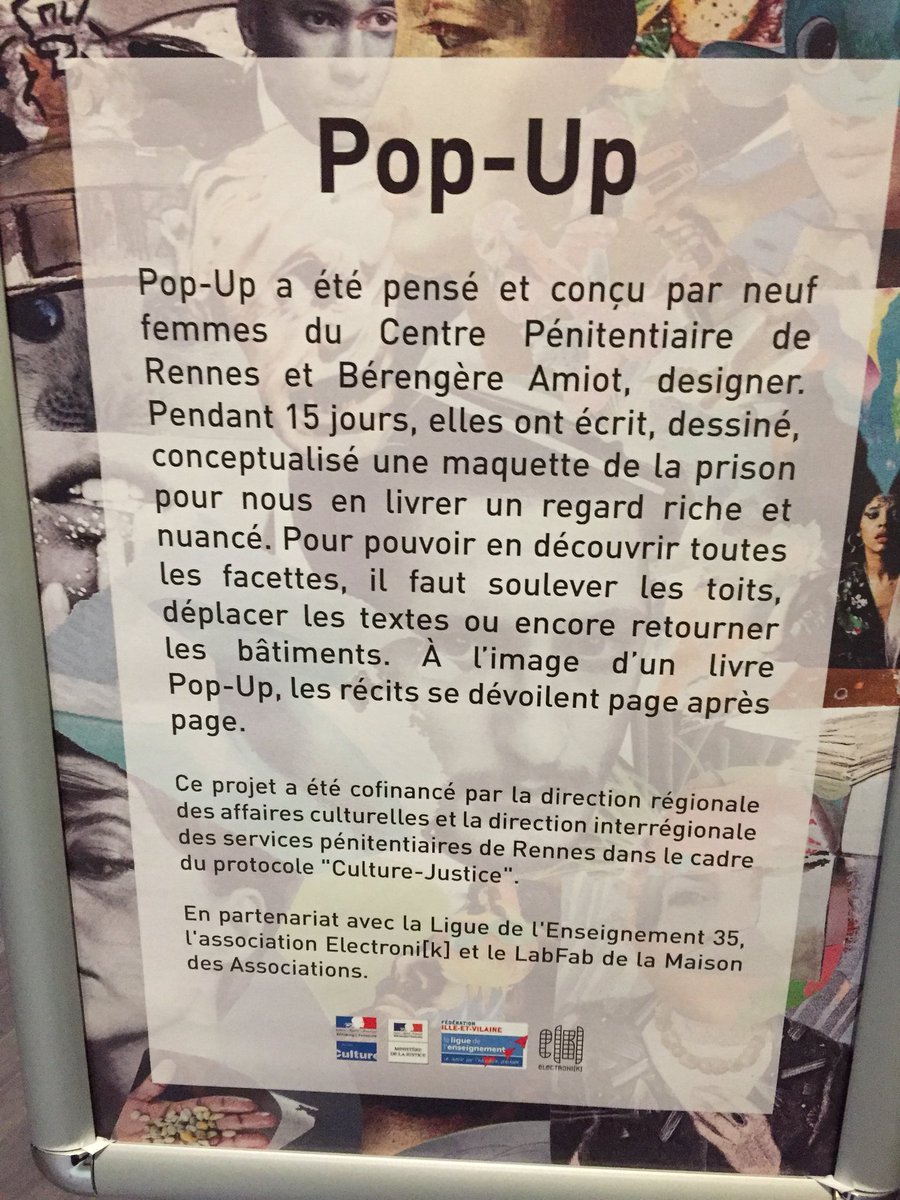 LabFabfr's tweet photo. Pop-up au @museedebretagne conçu au centre pénitentiaire de #Rennes par @BerengereAmiot , Maquette découpée à la lasercut , représentation sensible de l’espace #inclusion https://t.co/yUD6aZ5nak