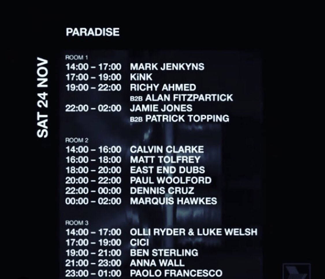 denniscruzdj's tweet photo. Manchester tonight! #paradise #warehouseprojectmanchester https://t.co/N0HGbiHRaF