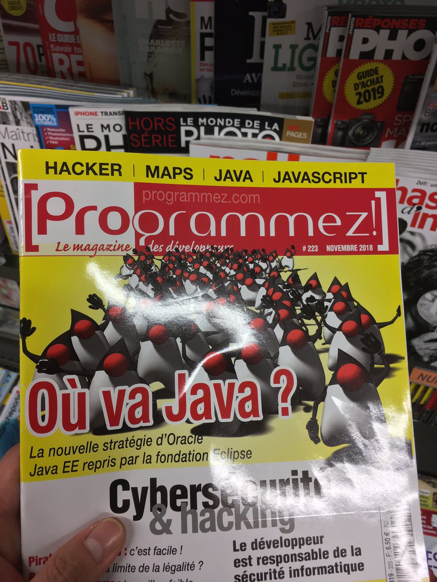 anthonny_q's tweet image. Ce beau gosse @k33g_org, il est partout 😁 #programmez #223