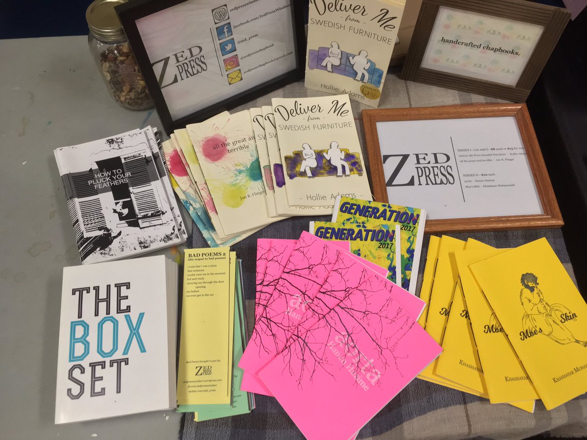 Selling books at the Jack Purcell Community Centre! I’m here until 5 PM if anyone’s in Ottawa and wanting to check out a small press fair.