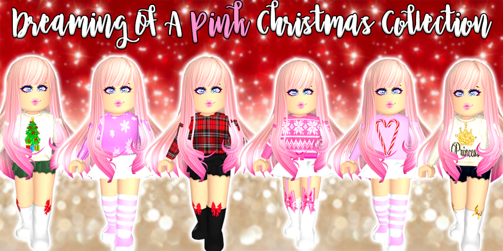 Leah Ashe On Twitter I M So Excited To Announce My Dreaming Of A Pink Christmas Collection In Roblox The Items Are Officially On Sale In My Group For 5 Robux - name roblox leah ashe roblox