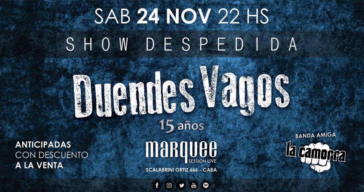 #HOY 🔥🔥🔥 Nos vemos en esta última velada! Menores pueden ingresar con sus padres! Si todavía no tenes tu anticipada escribinos! Nos quedan muy pero muy pocas❗️