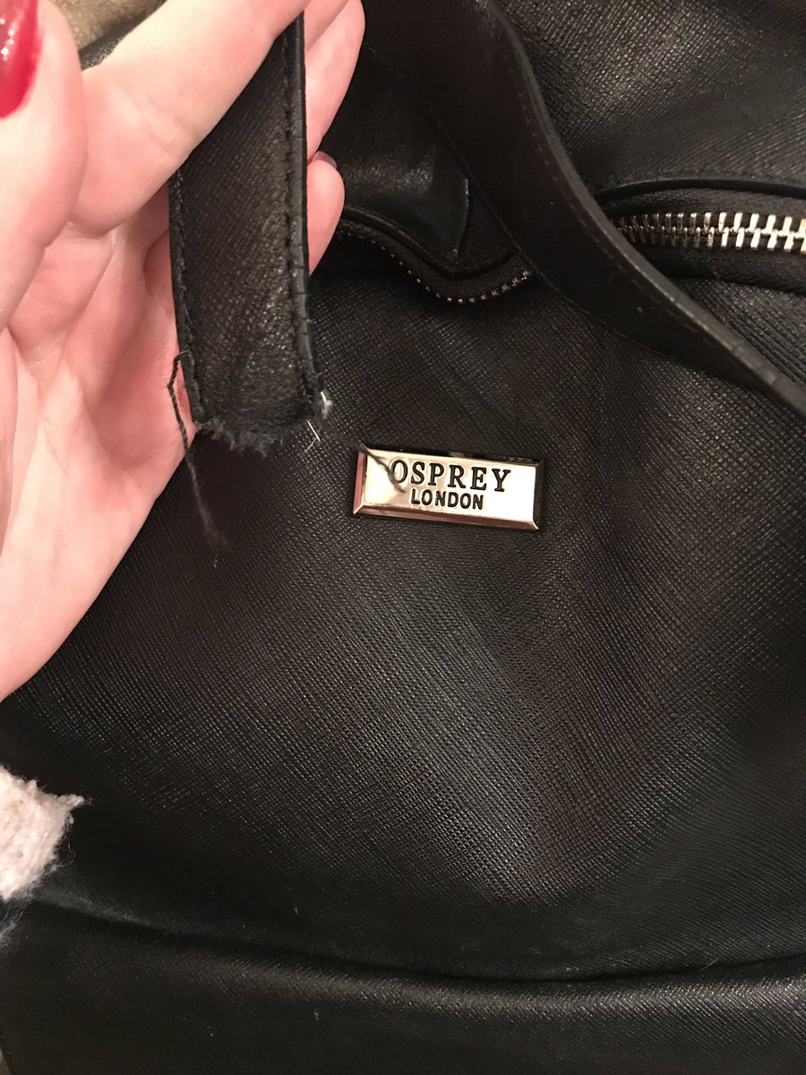 .<a href="/OSPREYLONDON/">OSPREY LONDON</a> can you please explain this? I’ve had this bag less than a year and last night the strap broke??? For a £200 bag I don’t expect that!