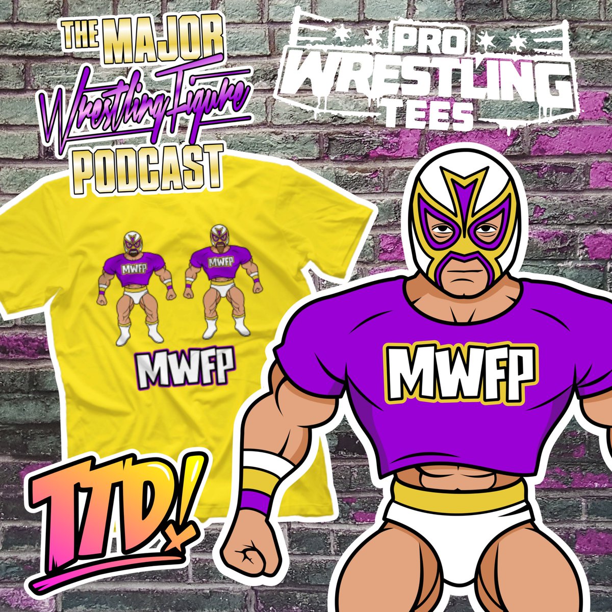 TTDWrestling's tweet photo. Grab your @TTDWrestling designed @MajorWFPod  tees now from @PWTees and benefit from the BLACK FRIDAY SALE! I'm MAJORLY stoked to have been able to work on these! @ZackRyder @TheCurtHawkins #MajorWFPod #ProWrestlingTees #TTDWrestling #wrestlingfigures #wweelitesquad https://t.co/TK1U1G5Zrp